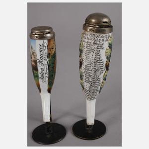 Zwei Reservistenpfeifenköpfe