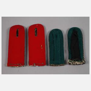 Vier Paar Schulterklappen 1. Weltkrieg