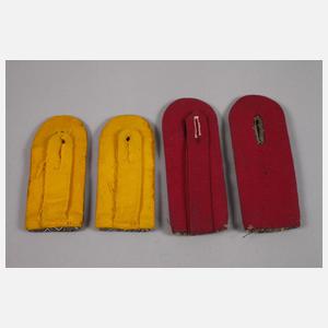 Vier Paar Schulterklappen 1. Weltkrieg