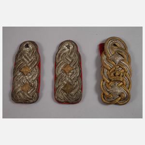 Konvolut Schulterstücke und Kragenspiegel 1. Weltkrieg