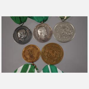 Konvolut Medaillen Sachsen