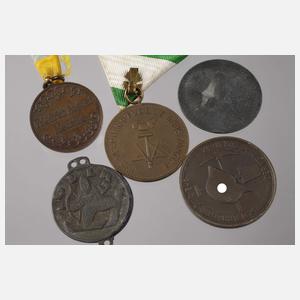 Konvolut Medaillen Sachsen und 3. Reich