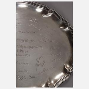 Silbertablett Schießpreis 3. Reich