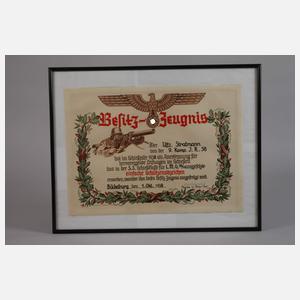 Drei Schmuckurkunden Wehrmacht