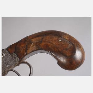 Perkussionspistole mit Bajonett