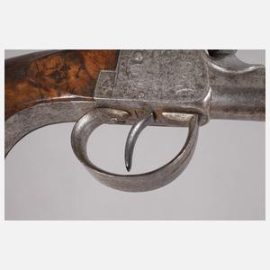 Perkussionspistole mit Bajonett