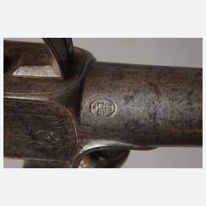 Perkussionspistole mit Bajonett