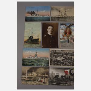 Konvolut Ansichtskarten Marine 1. Weltkrieg
