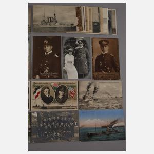 Konvolut Ansichtskarten Marine 1. Weltkrieg