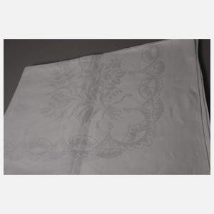 Großes Tafeltuch Floraldekor