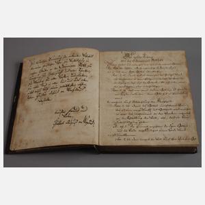 Drei Handschriften 17./18. Jh.