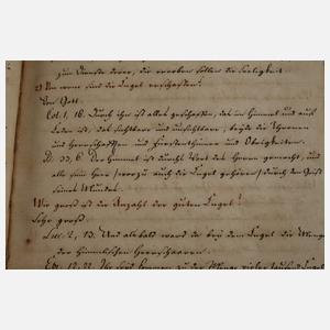 Drei Handschriften 17./18. Jh.