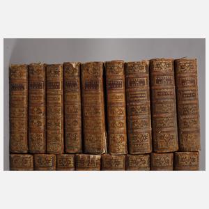 Konvolut ledergebundene Bücher