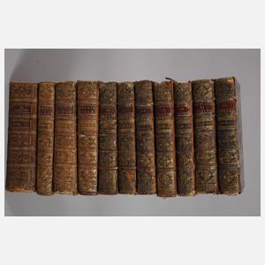 Konvolut ledergebundene Bücher