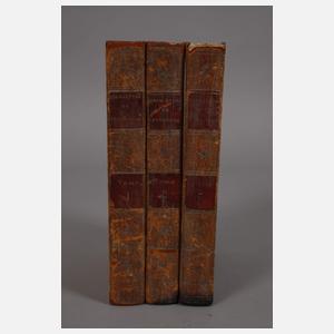 Konvolut ledergebundene Bücher