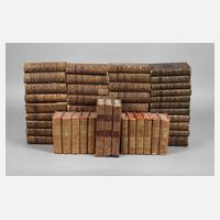Konvolut ledergebundene Bücher111