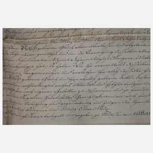 Brief an Friedrich August, König von Sachsen