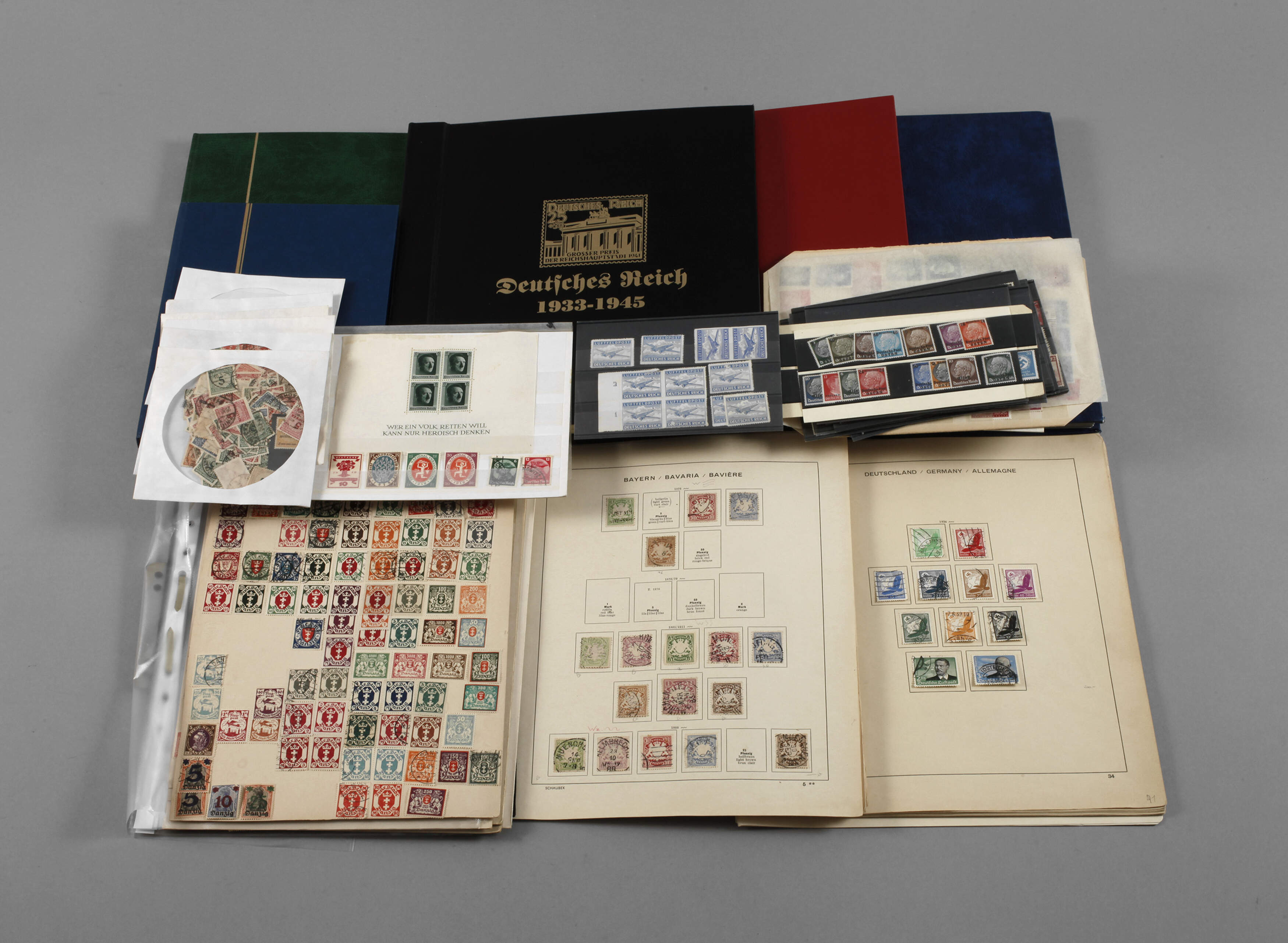 Sammlung Briefmarken Deutsches Reich