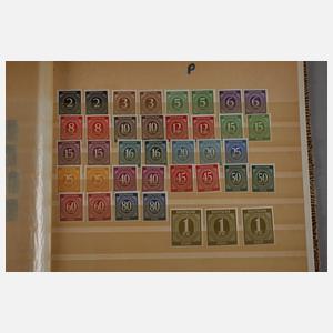 Sammlung Briefmarken Besatzungszonen