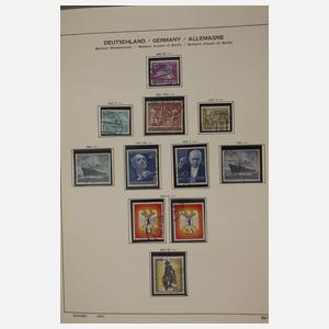 Sammlung Briefmarken BRD und Berlin gestempelt