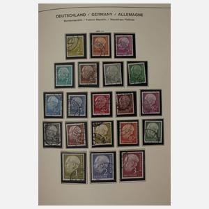 Sammlung Briefmarken BRD und Berlin gestempelt