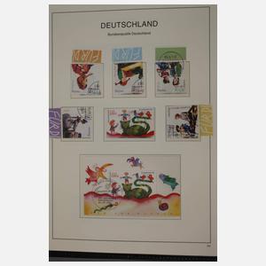 Sammlung Briefmarken BRD und Berlin gestempelt