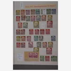 Sammlung Briefmarken BRD und Berlin gestempelt