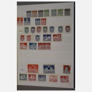 Sammlung Briefmarken DDR postfrisch