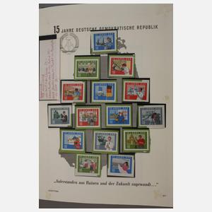 Sammlung Briefmarken DDR postfrisch