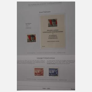 Sammlung Briefmarken DDR postfrisch