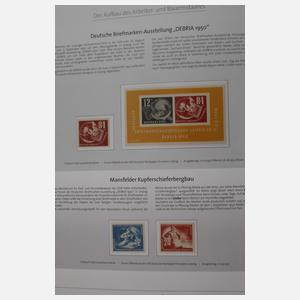 Sammlung Briefmarken DDR postfrisch