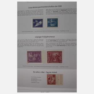 Sammlung Briefmarken DDR postfrisch