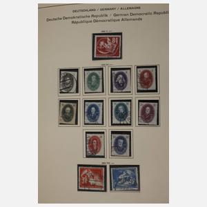 Sammlung Briefmarken DDR gestempelt