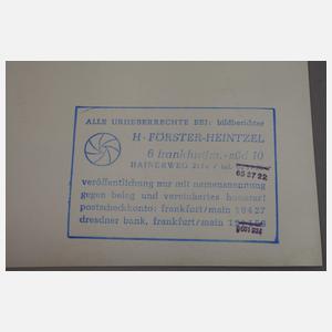 Fotonachlass Hans Förster Heinzel