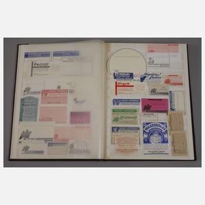 Sammlung Apothekenetiketten