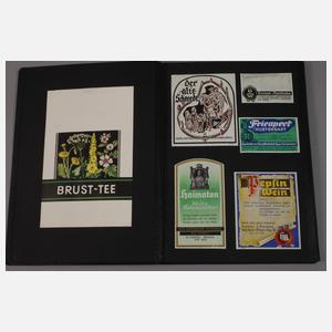 Sammlung Apothekenetiketten