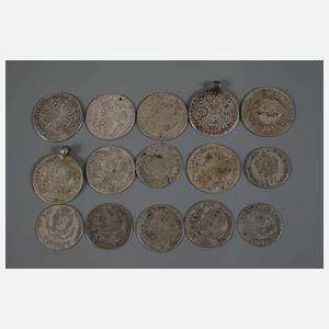 Konvolut historische Silbermünzen
