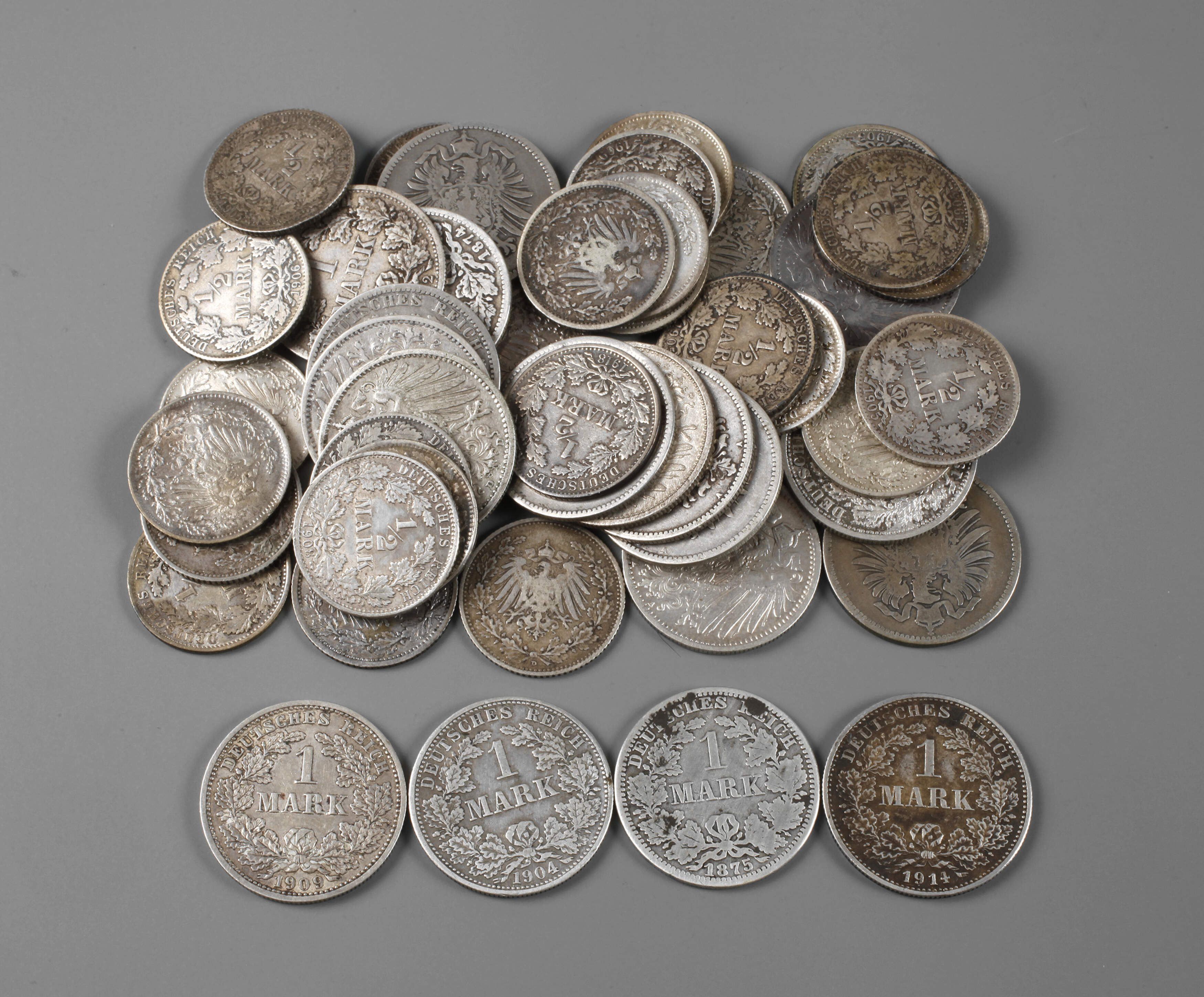 Konvolut Silbermünzen Kaiserreich