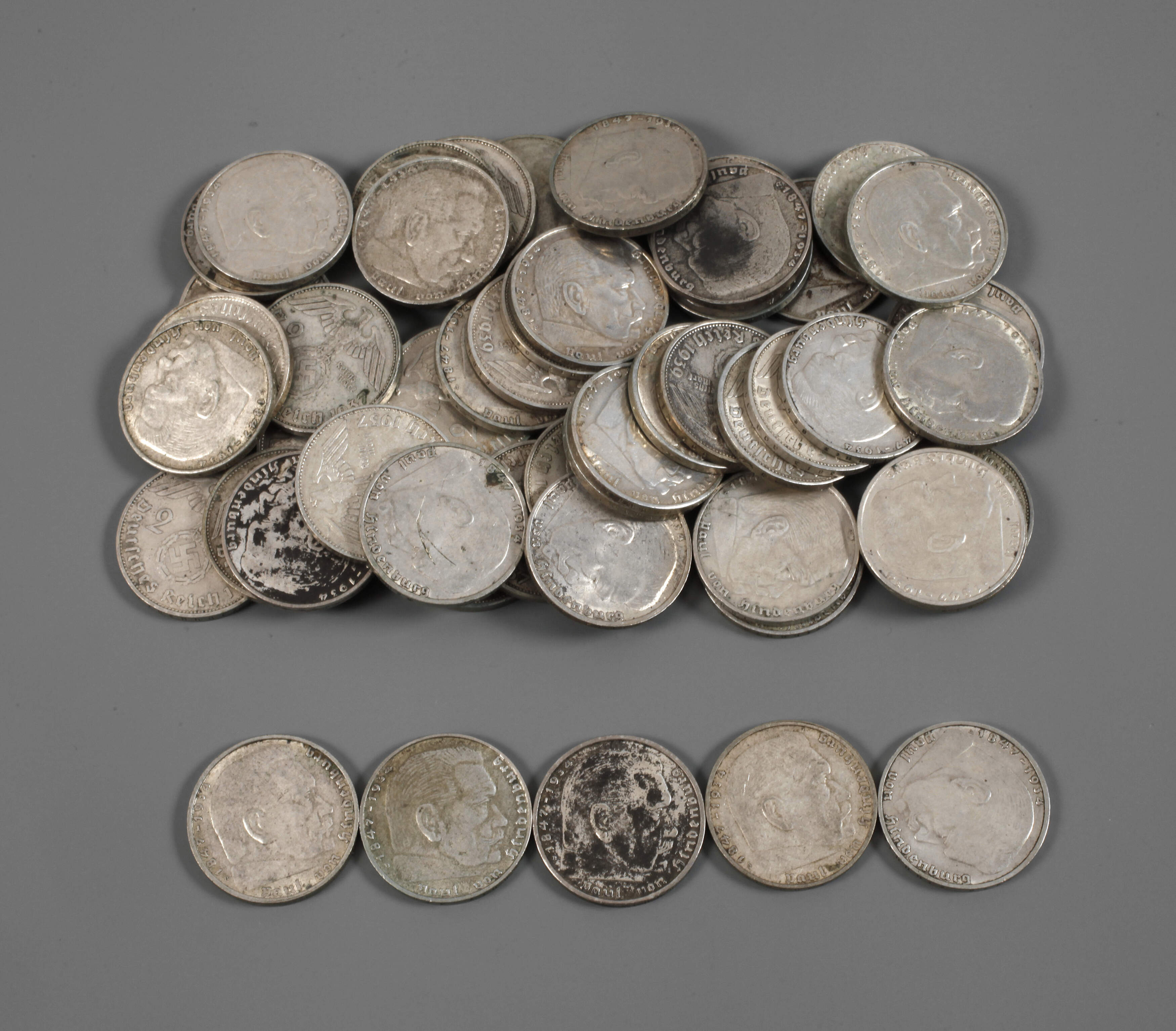 Konvolut Silbermünzen 3. Reich