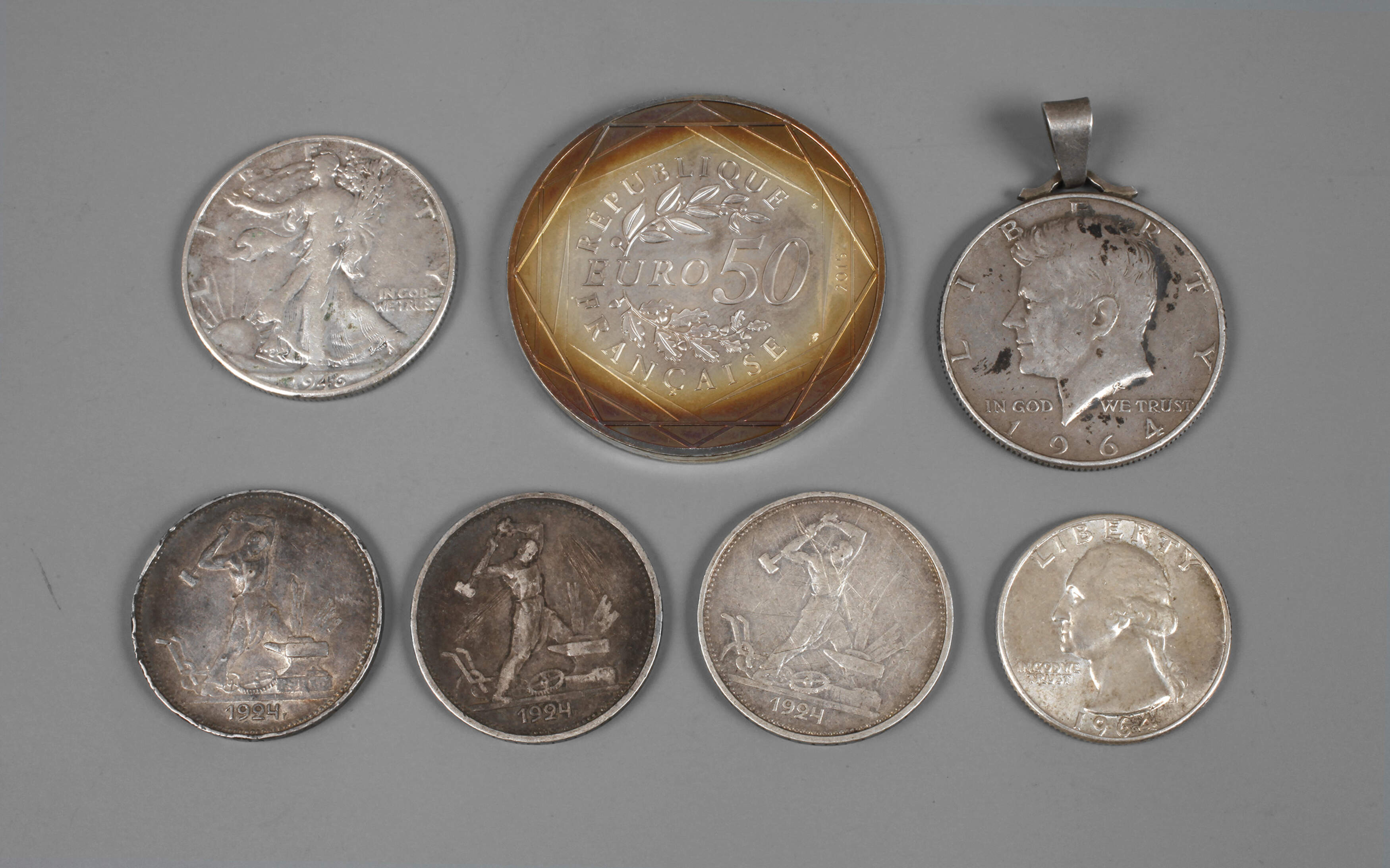 Konvolut Silbermünzen