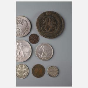 Konvolut Münzen Russland