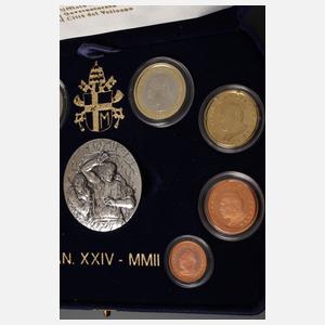 Kursmünzensatz Vatikan 2002
