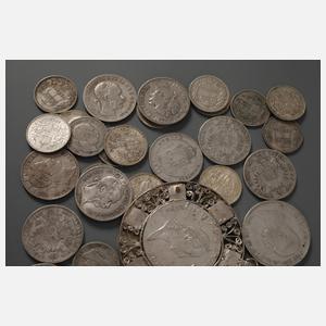 Konvolut Silbermünzen Österreich-Ungarn