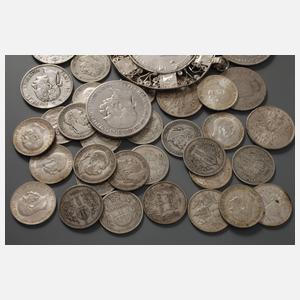 Konvolut Silbermünzen Österreich-Ungarn