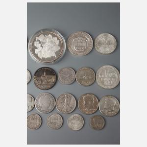 Konvolut Silbermünzen und -medaillen