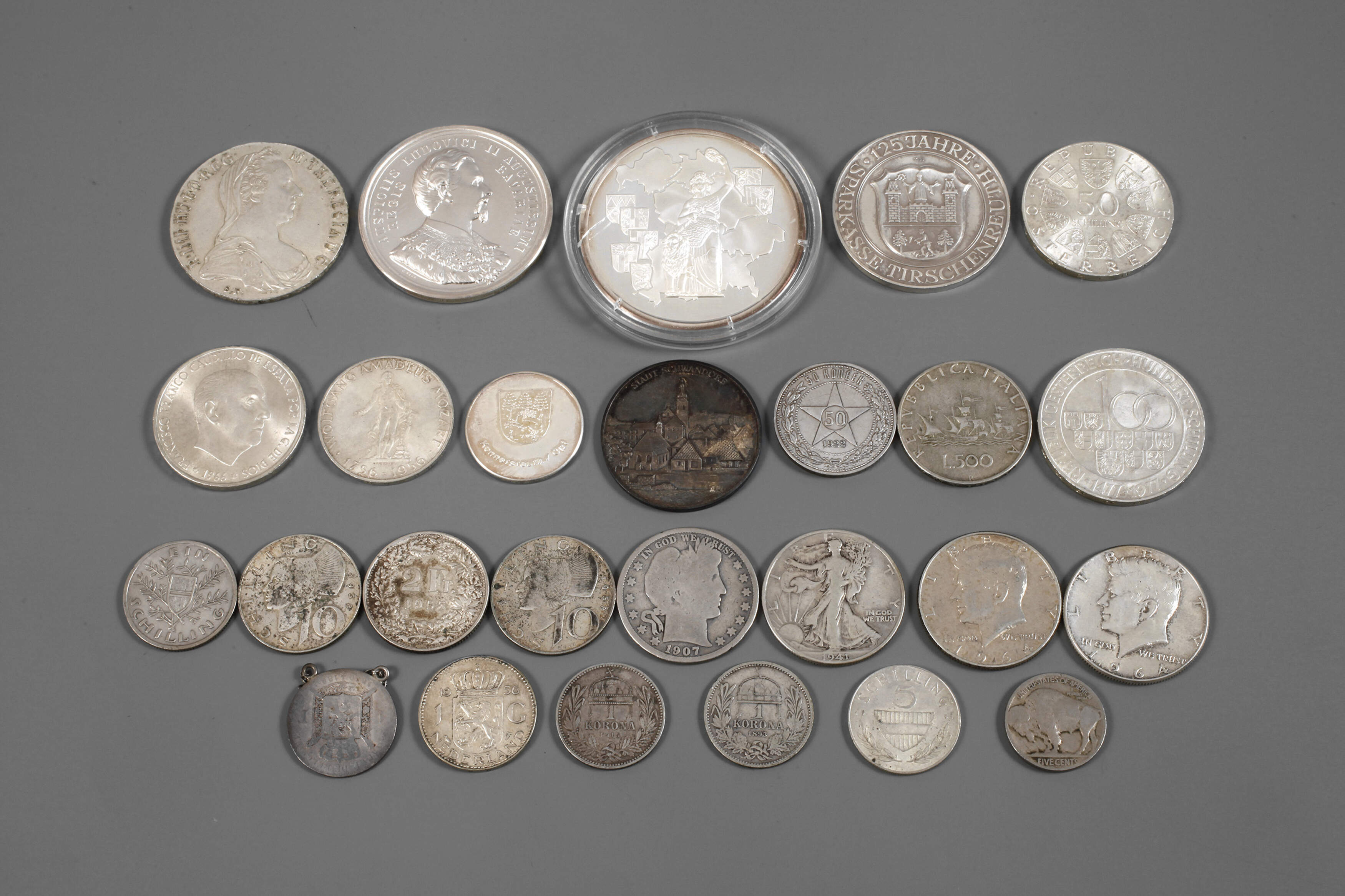 Konvolut Silbermünzen und -medaillen