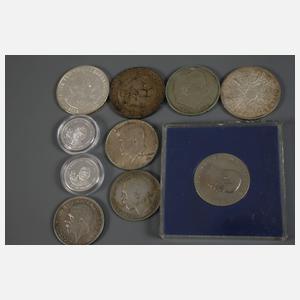 Konvolut Silbermünzen und -medaillen