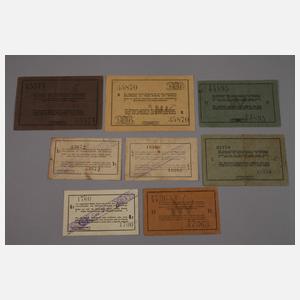 Konvolut Banknoten Deutsch-Ostafrika
