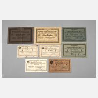 Konvolut Banknoten Deutsch-Ostafrika111