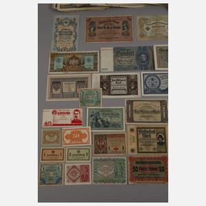 Konvolut alte Geldscheine